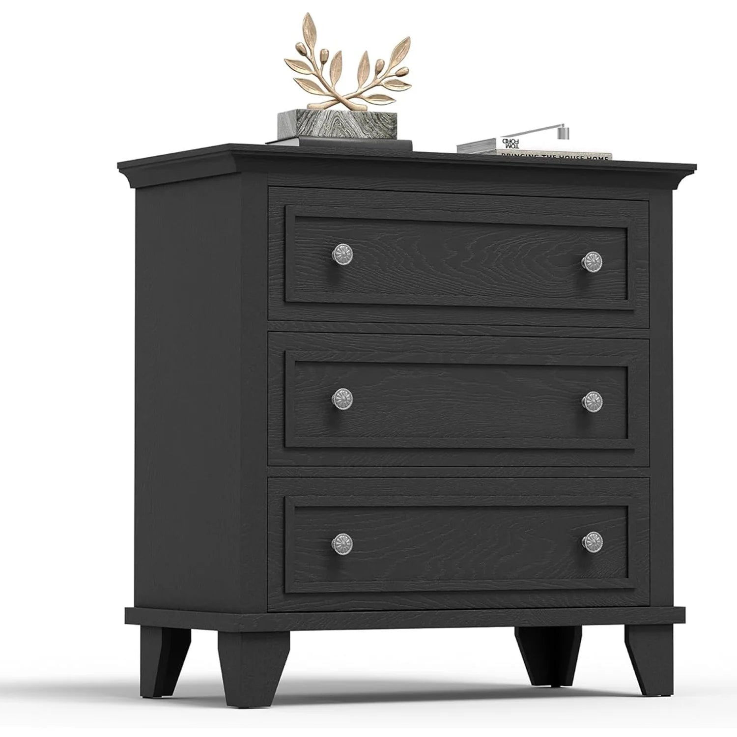 Modern 3-Drawer Wood Storage Dresser