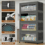 28" Extra-Large Stackable Storage Bins with Wheels