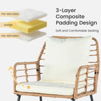 Willow Harbor Wicker Patio Conversation Set