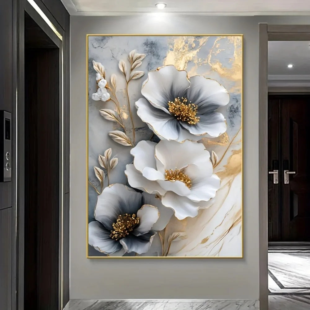 Blossom Luxe 3D Floral Canvas Wall Art