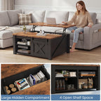 Heritage Lift-Top Coffee Table with Hidden Storage