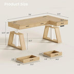 Summit Elevate 59" L-Shaped Electric Standing Desk with Drawers & Power Station