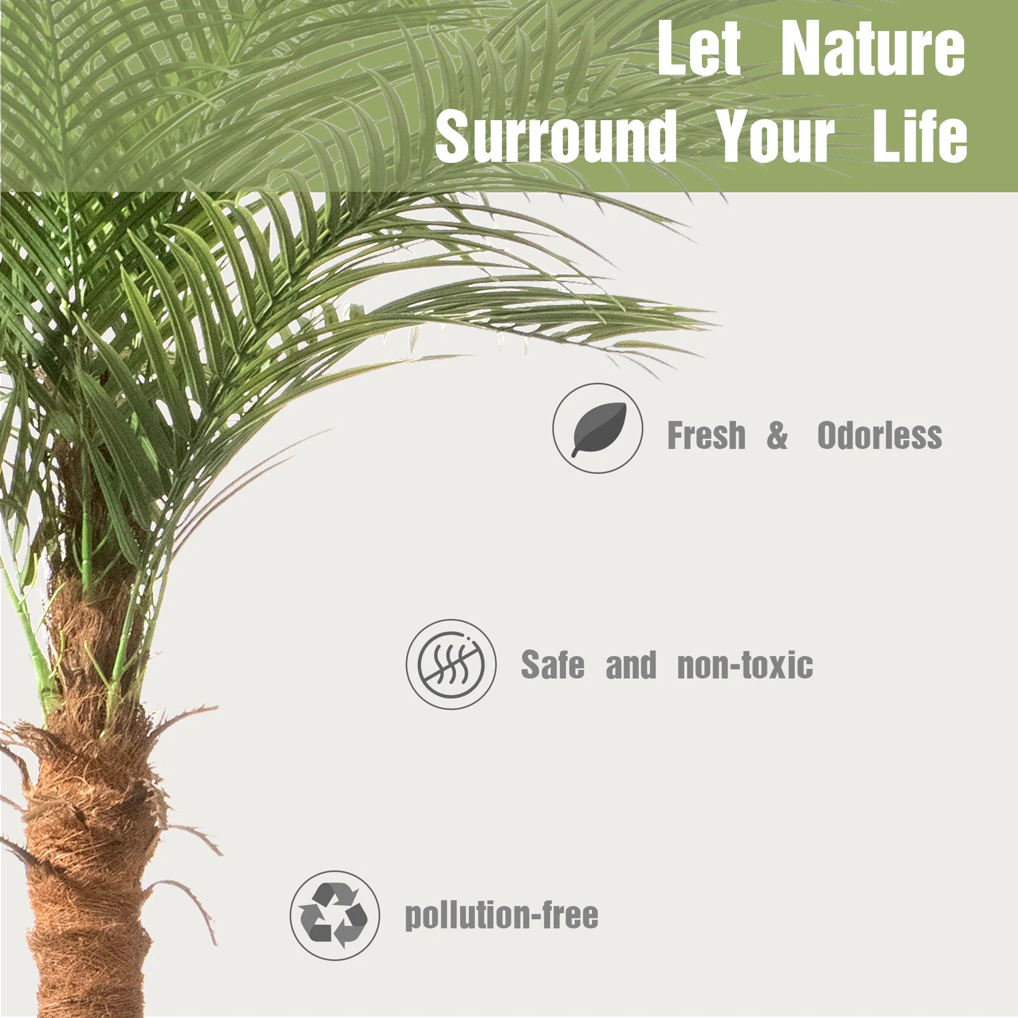 Paradise Palm Faux Tree Set – Lifelike Indoor & Outdoor Decor (2-Pack)