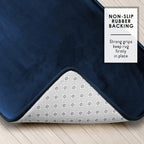 Serenity Velvet Memory Foam Bath Mat Set