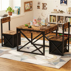 4-in-1 Kids Table and Chairs Set with Storage, Toddler Activity Desk for Crafts, Drawing, Reading – Ideal Children’s Furniture f