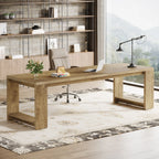 Haven Ridge Collaborative Workspace Desk – 86.6 Inch Double Workstation