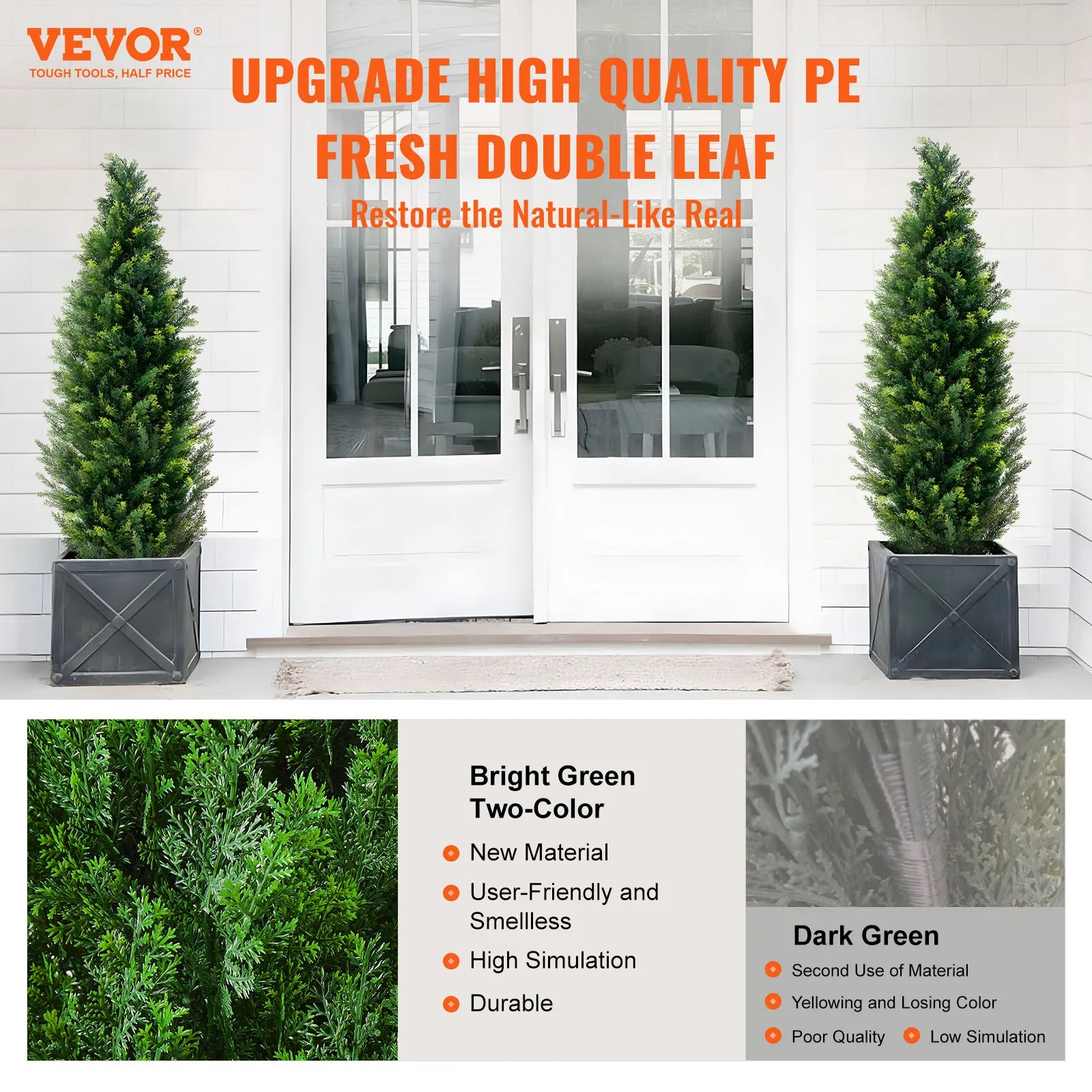 Evergreen Haven Cedar Topiary Tree Set