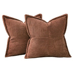 Willow Ridge Corduroy Striped Pillow Cover Set – 2 Piece