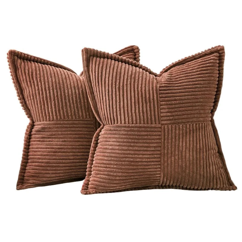 Willow Ridge Corduroy Striped Pillow Cover Set – 2 Piece