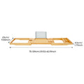 Serenity Spa Expandable Bamboo Bathtub Caddy Tray