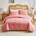 Haven Lightweight Plaid Quilt Set – 3 Piece