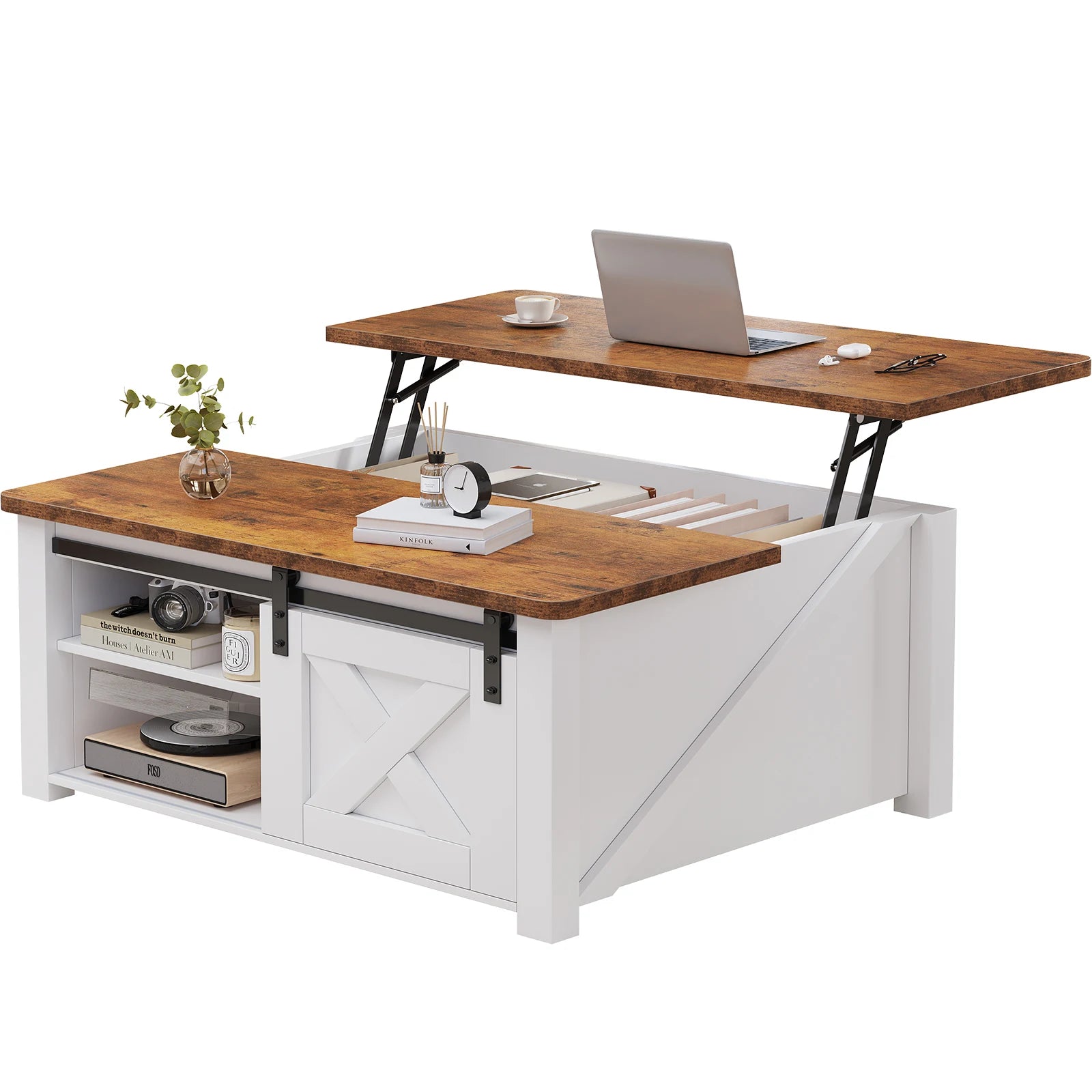 Heritage Lift-Top Coffee Table with Hidden Storage
