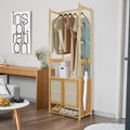 Haven Ridge Bamboo Garment Rack with Storage Cabinet