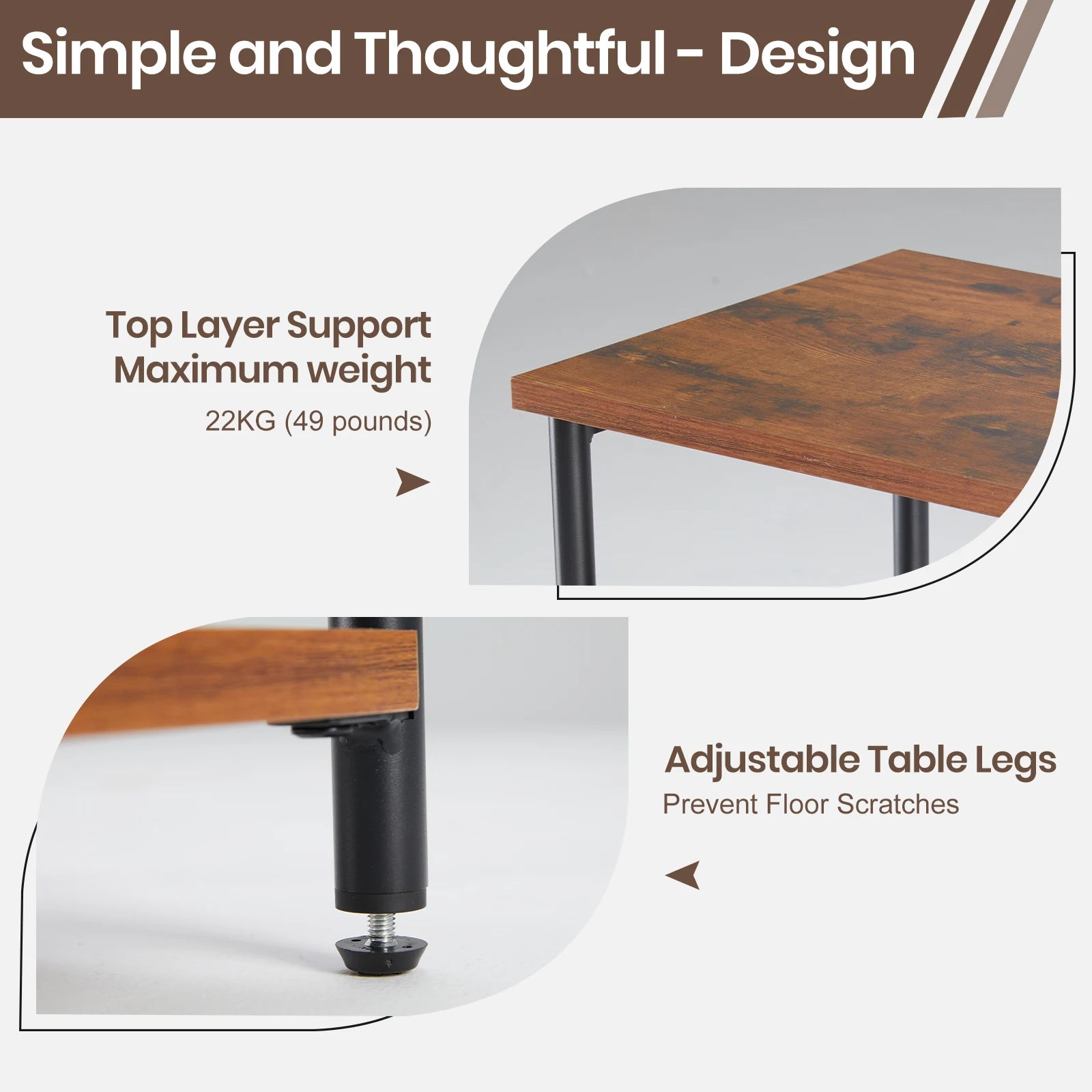 Brookside 3-Tier End Table