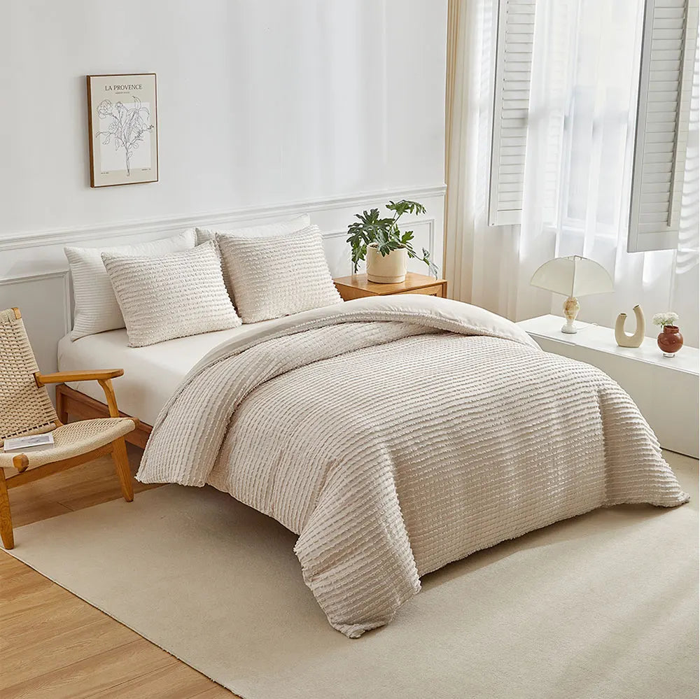 Haven Bloom Velvet Dot Duvet Cover Set – 3 Piece