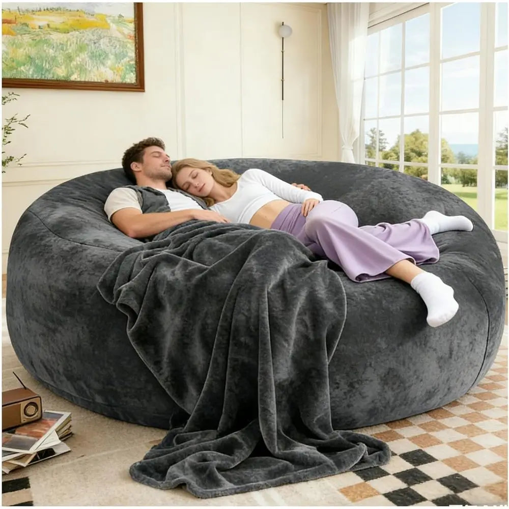 Big Bean Bag Chairs or Adults, Bean Bag Chair with iller Memory oam Chair Super Sot Plush, Living Room urniture, Suitable or Bed