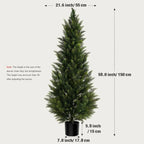 Evergreen Cedar Faux Topiary Tree