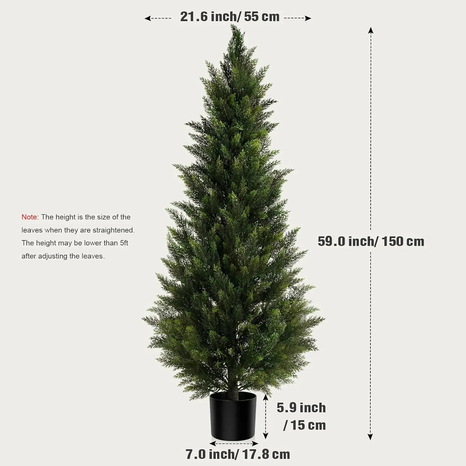 Evergreen Cedar Faux Topiary Tree