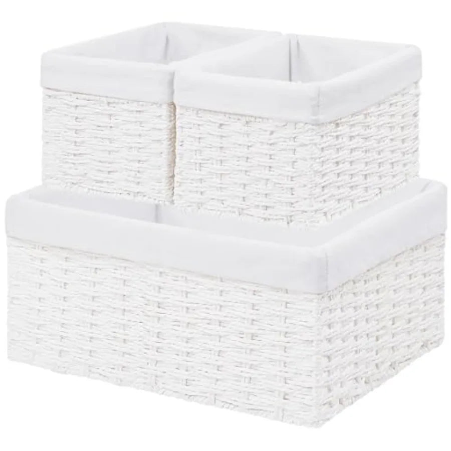 Willow Haven Woven Storage Basket Collection – Set of 3