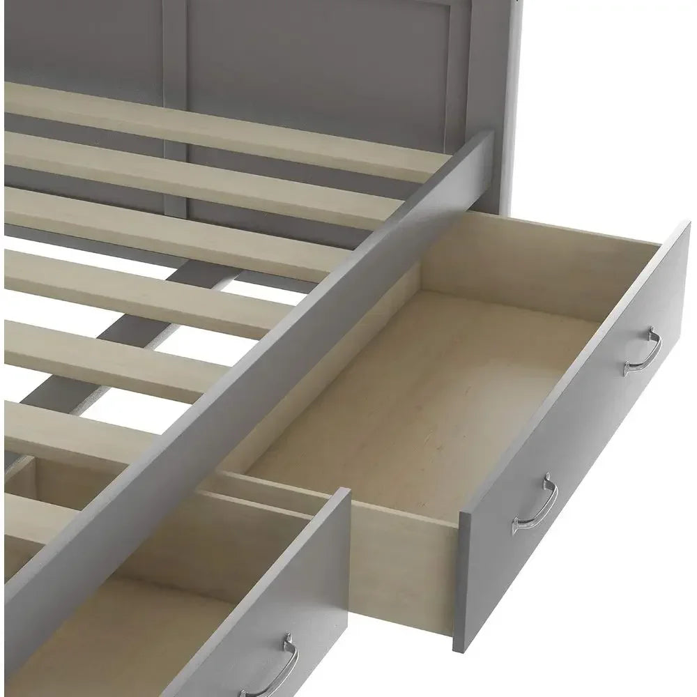 Twin Wood Daybed with 2 Storage Drawers