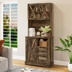 Heritage Farmhouse Pantry Storage Cabinet – 71 Inch