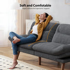 FlexLounge Corduroy Convertible Sleeper Sofa