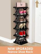 Haven Ridge SpaceSaver Vertical Shoe Organizer – 6 or 9 Tier