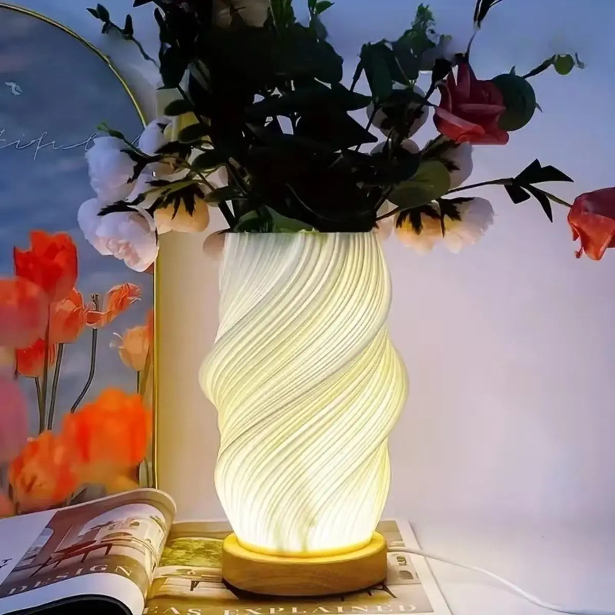 Lumiwood Dimmable Wooden LED Night Light