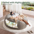 CloudNest 6-Foot Memory Foam Bean Bag Chair