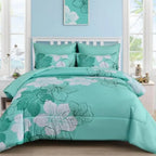 Coastal Bloom 7-Piece Floral Comforter Set