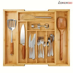 Bamboo Expandable Drawer Organizer & Divider