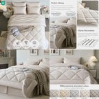 WhisperCloud 8-Piece Luxury Comforter Bed-in-a-Bag Set