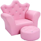 Princess Chair & Ottoman Set