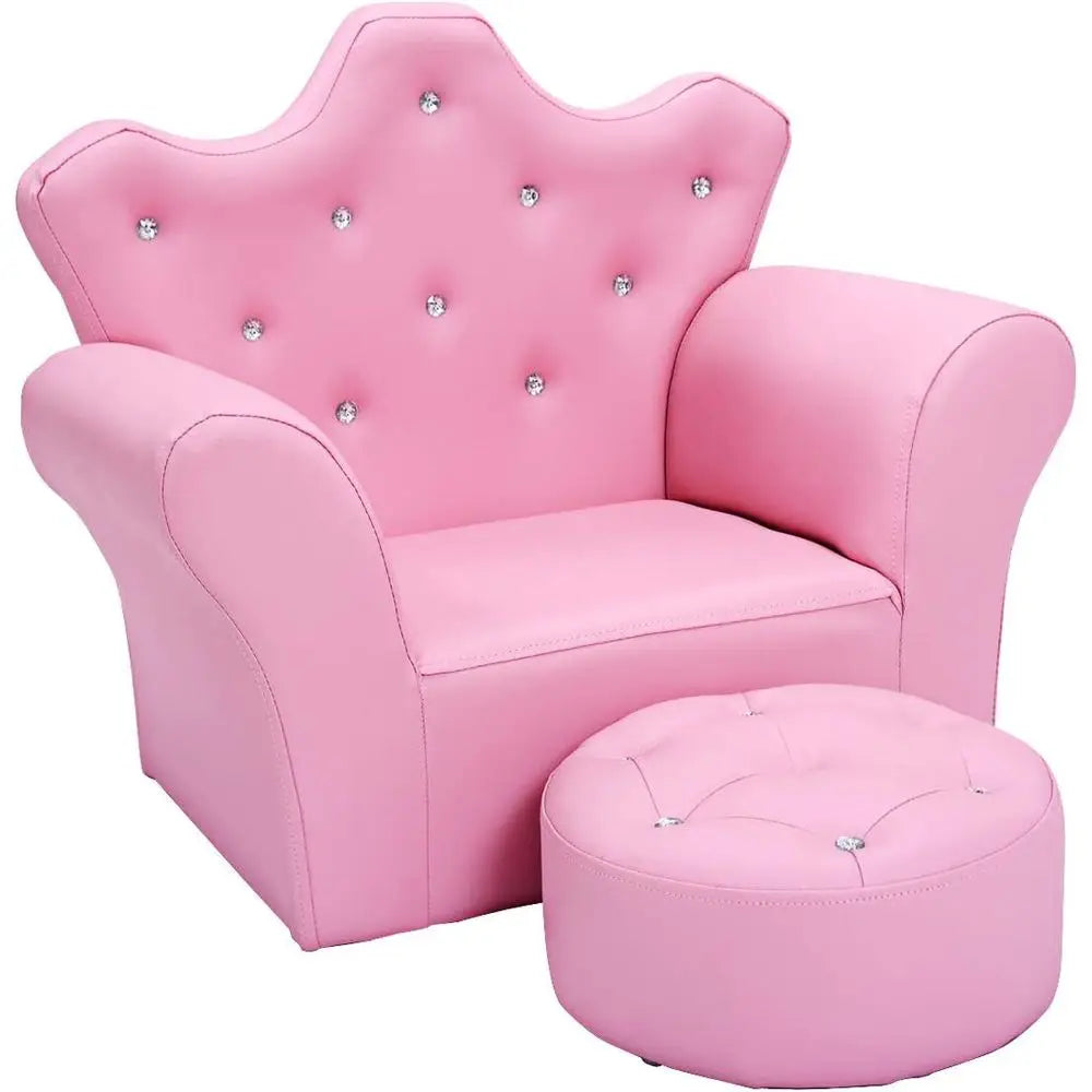 Princess Chair & Ottoman Set