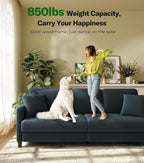 Willow Arc Curved Loveseat Sofa