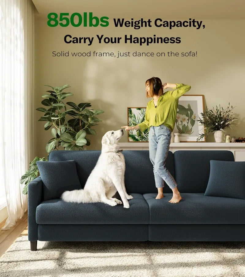 Willow Arc Curved Loveseat Sofa