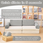Modular Corduroy Kids Play Couch