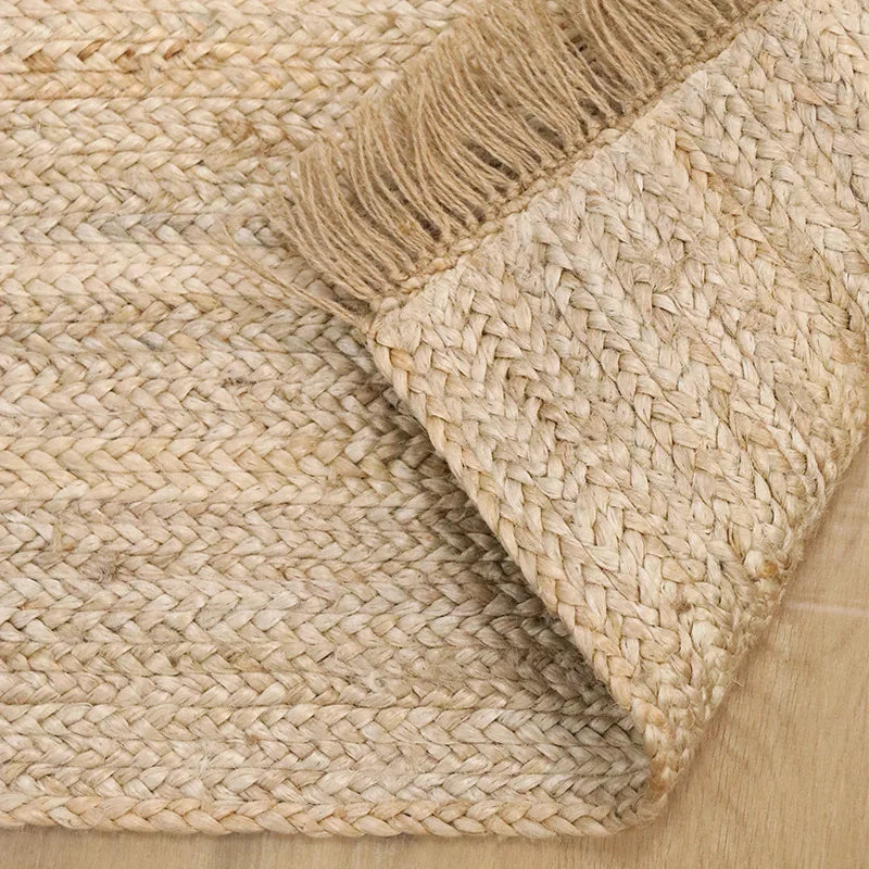 Willow Handwoven Jute Tassel Rug
