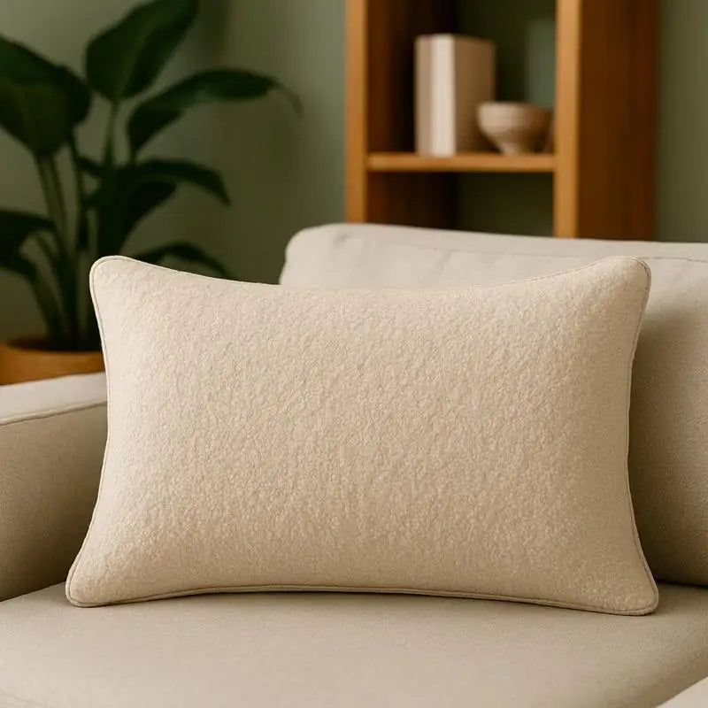 Willow Haven Ivory Textured Accent Pillow