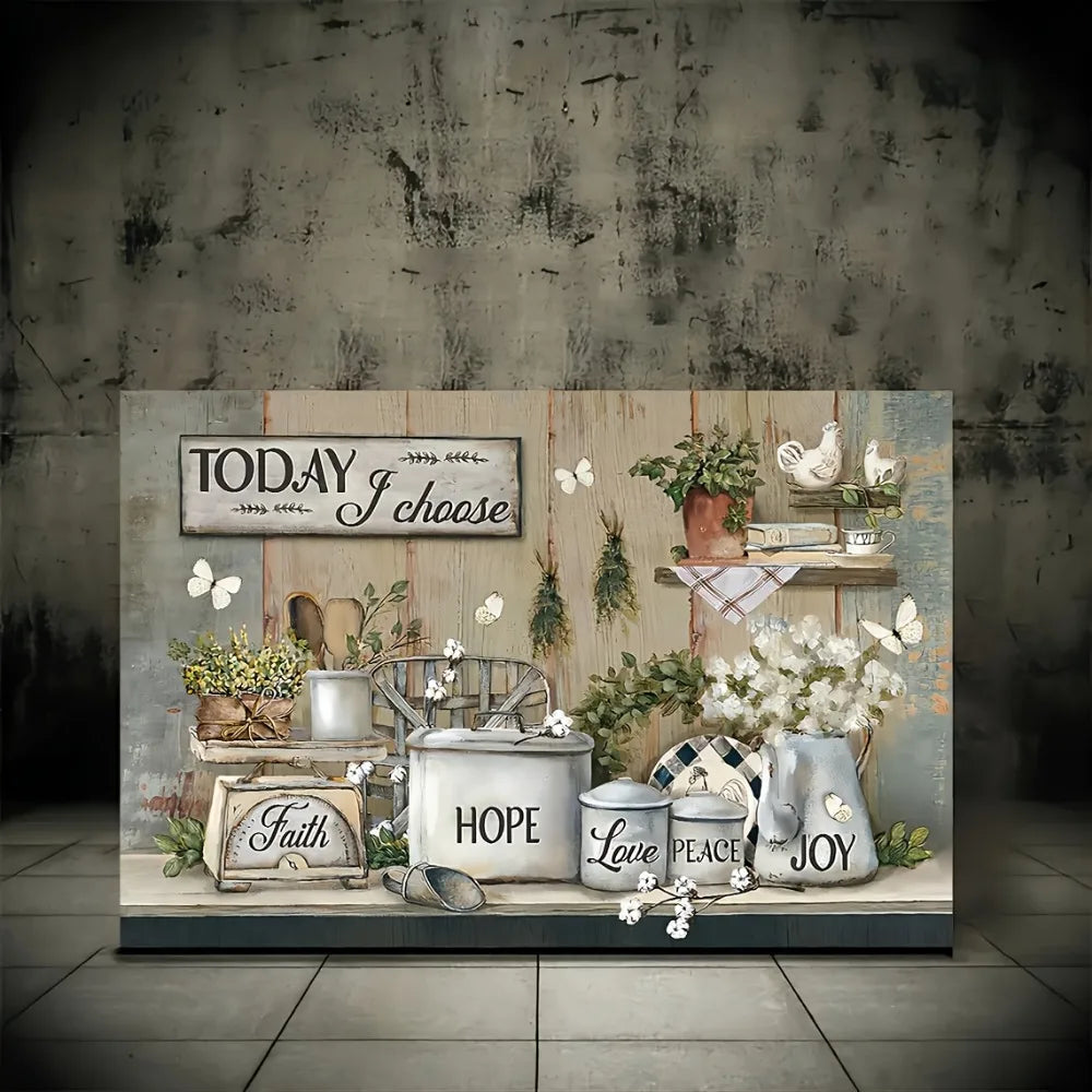 Maison Harvest Art Deco Farmhouse Kitchen Wall Art