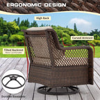 Harbor Pointe 6-Piece Swivel Patio Conversation Set