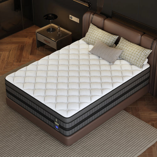 12" or 14" Hybrid Mattress – Gel Memory Foam & Pocket Spring Support