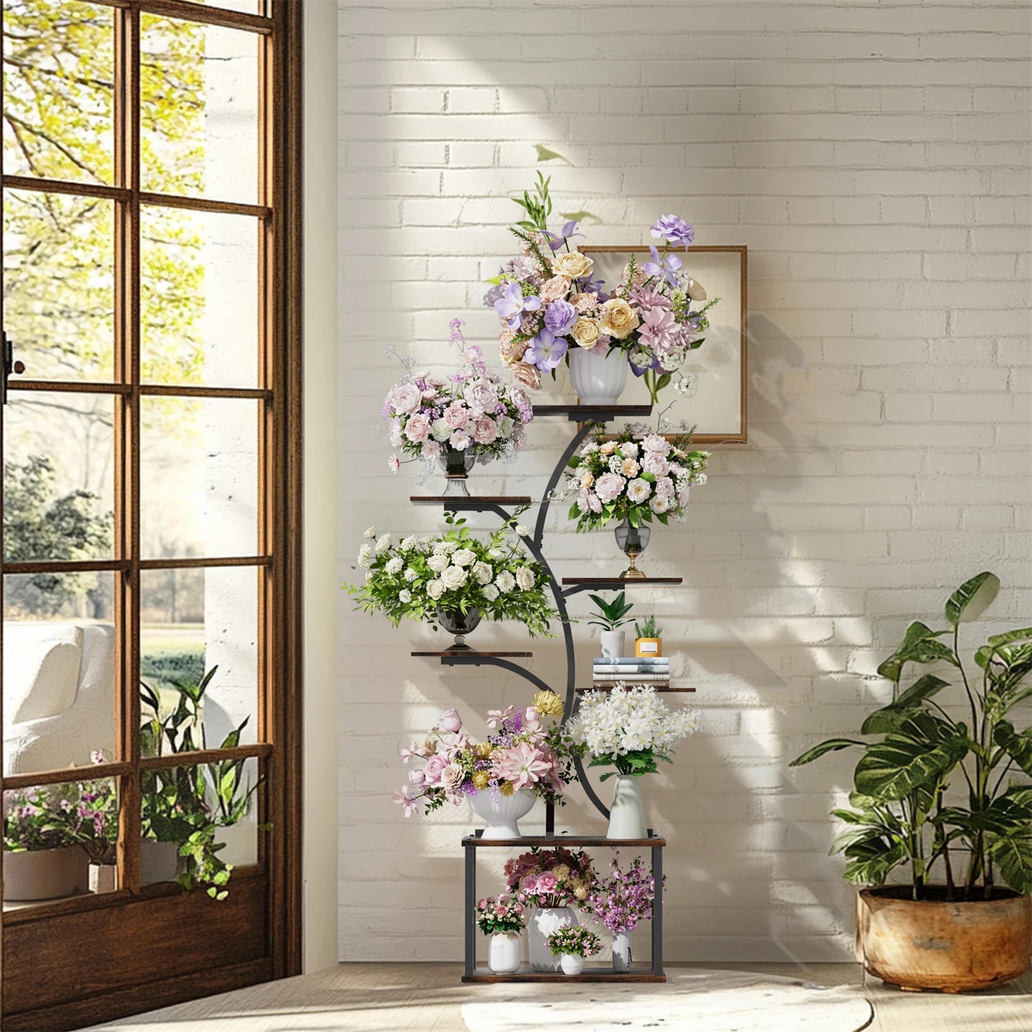 Tree-Shaped 7-Tier Plant Display Stand