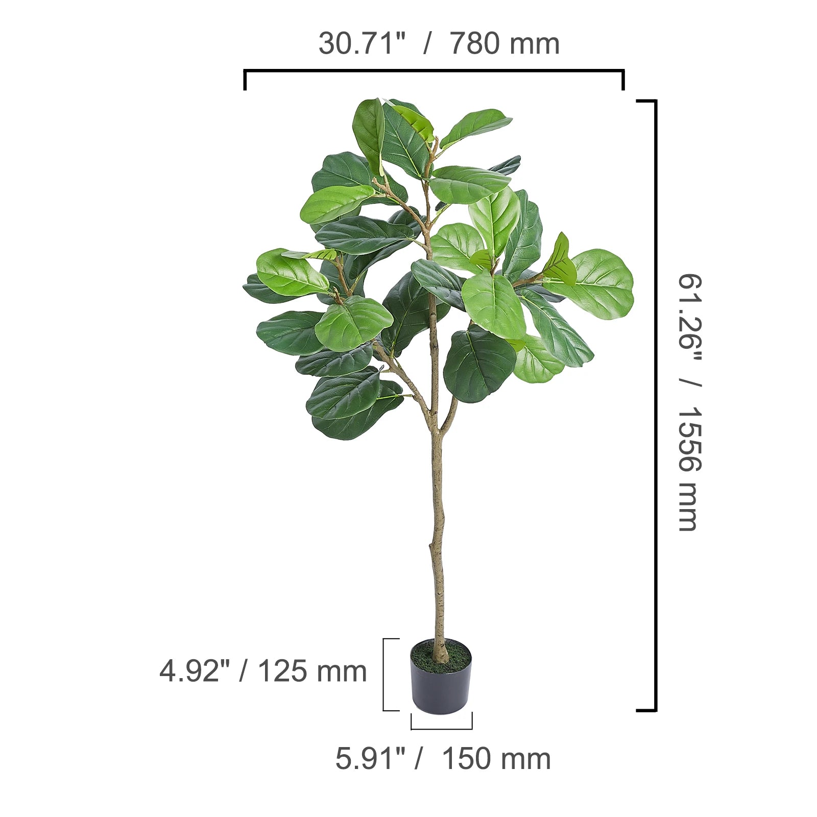 Mediterranean Faux Olive Tree – 4FT, 5FT & 6FT