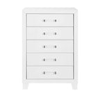 White King Bedroom Set with LED Lighting