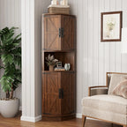 Haven Ridge Heritage Farmhouse Corner Storage Cabinet