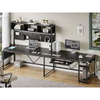 Forge 67" L-Shaped Gaming Desk with LED Lights & Power Station
