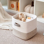 Willow Haven Foldable Woven Storage Cube Baskets – Set of 3