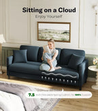 Willow Arc Curved Loveseat Sofa