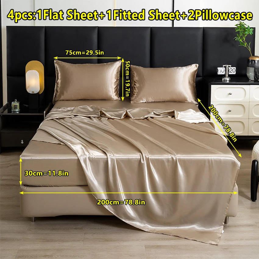 Silk Haven Satin Sheet Set